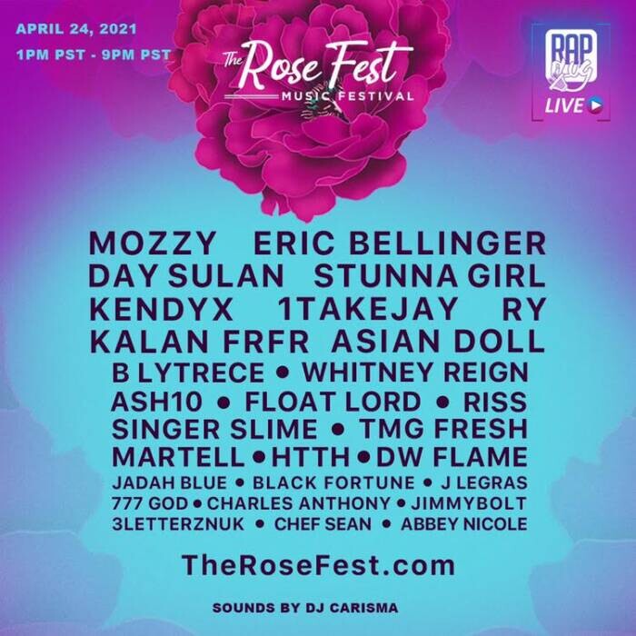 image Introducing "The Rose Fest" First Post-Covid Music Festival APRIL 24 
