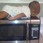 Baby PLANKS on a Microwave