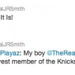J.R. Smith (@TheRealJRSmith) To The NY Knicks!