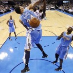 Kevin Durant Two Hands Dunks On JaVale McGee (Video)