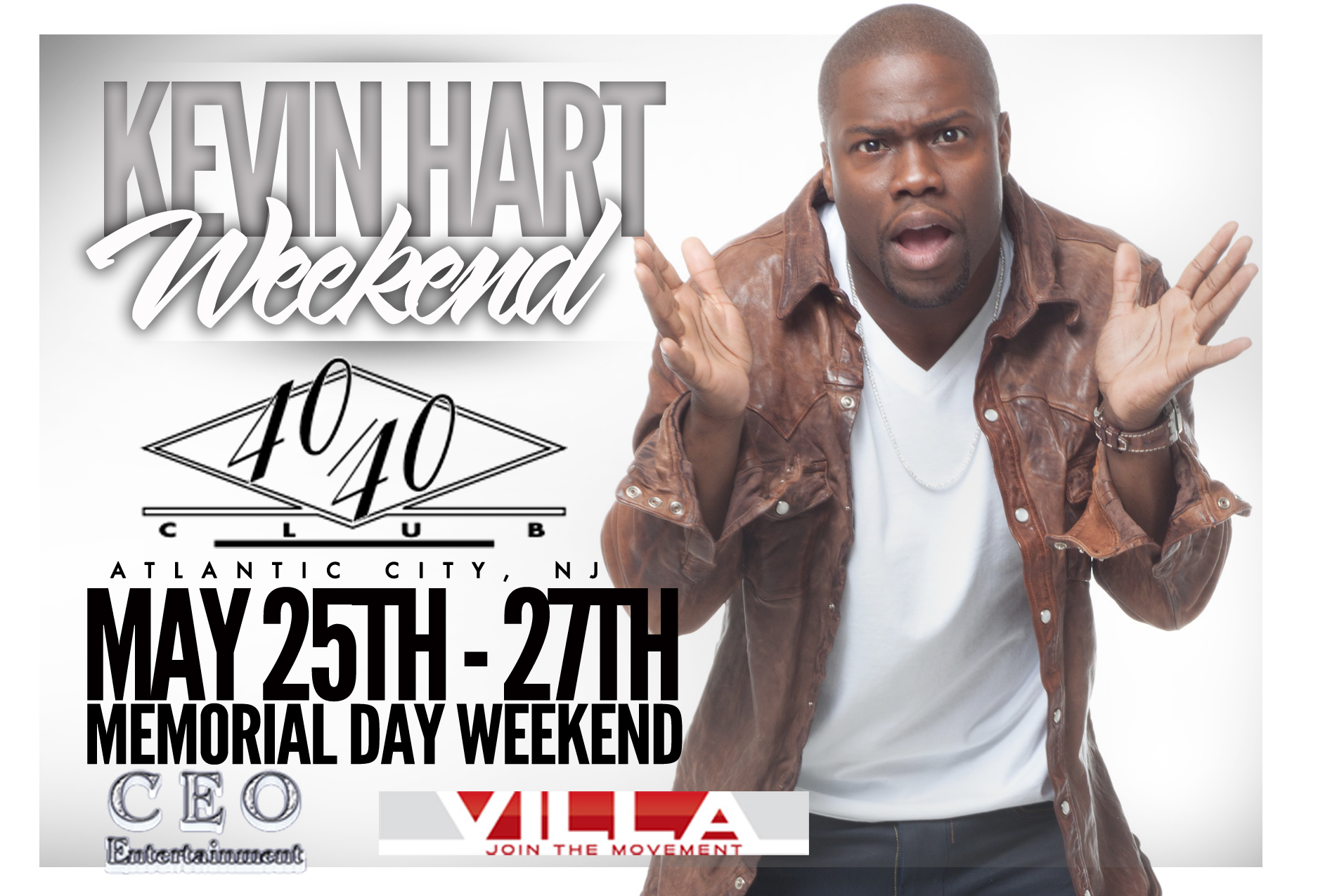 Kevin Hart Weekend May 25th27th in Atlantic City (Event Details Inside