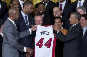 Presidential Heatles: The Miami Heat Visit the White House (Video)