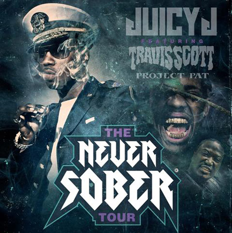 j5ZLor5 Juicy J Announces ‘Never Sober’ Tour With Travi$ Scott & Project Pat  
