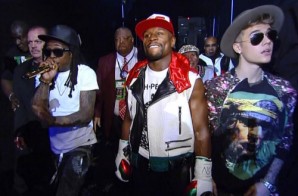 Lil Wayne Performs Believe Me While Escorting Floyd Mayweather To The Ring (Video)
