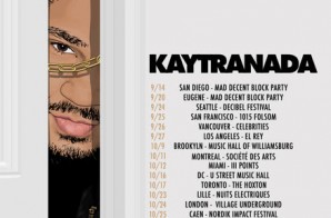 Kaytranada – 2014 North American & European Fall Tour Dates