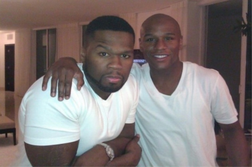 50_Cent_Floyd_Mayweather 50 Cent's Son Spotted With Floyd Mayweather (Photo)  