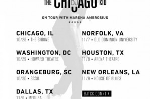 BJ The Chicago Kid Joins Marsha Ambrosius For The Remainder Of Her North American Tour!