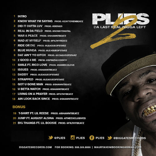Plies Da Last Real Nigga Left 2 (Mixtape)