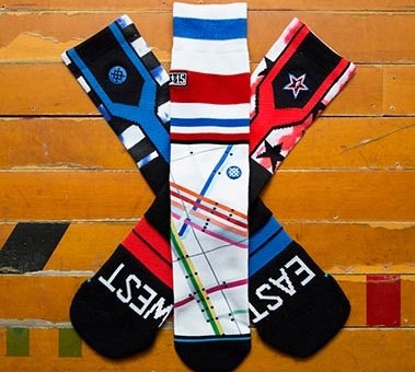 Stance Partners With NBA To Create Official 2015 All-Star Game Socks (Photo)