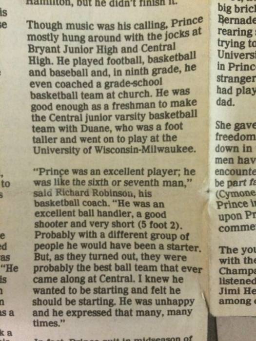 image1 Prince As A Middle-School Basketball Player (Video)  