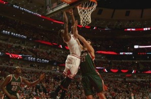 Chicago Bulls Star Jimmy Butler Overpowers Pachulia For A Nasty Two-Handed Jam (Video)