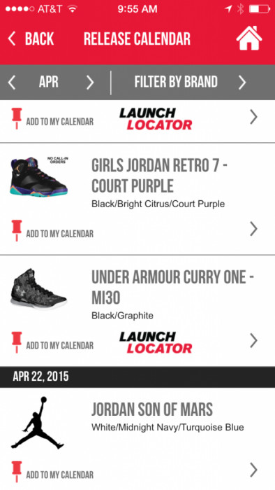 foot locker release calendar australia