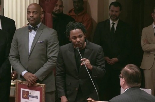 Kendrick Lamar Receives “Generational Icon” Award From California State Senate! (Video)