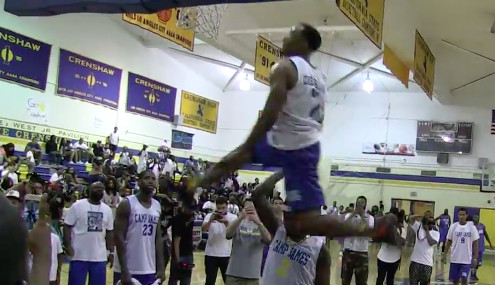 Trinidad-James-Young-Hollywood-1 Young Hollywood Jumps Over Trinidad James Displaying His Dunking Skills In Crenshaw Celeb Game (Video) 