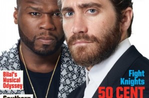 “Southpaw” Stars 50 Cent & Jake Gyllenhaal Cover Vibe Magazine (Photos)