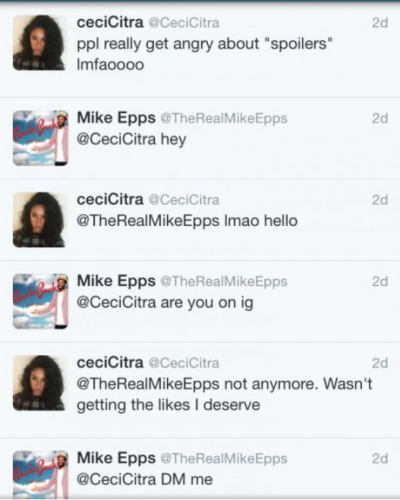 Screen-Shot-2015-08-18-at-8.50.17-AM-400x500 Tweetin' Aint Cheatin': Mike Epps Caught Attempting To DM Another Woman By His Wife  