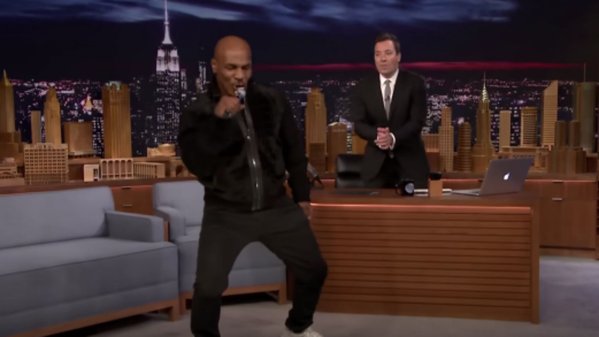 CSU8A5qVEAEai5v Pure Comedy: Mike Tyson Covers Drake's "Hotline Bling" On The Tonight Show Starring Jimmy Fallon (Video)  