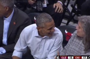 Southside’s Finest: President Obama Catches the Cavs vs. Bulls Game Courtside At The United Center (Photos)