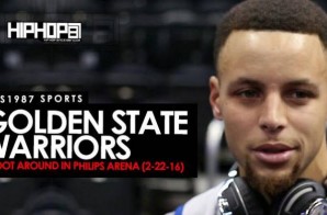 Steph Curry & Steve Kerr Talk Anderson Varejao, Finishing (72-10) Or Better, Steph’s Pre-Game Music Selection & More During Warriors Shoot Around At Philips Arena (Video)