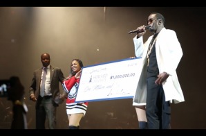 Diddy Gives Back; Presents Howard University With Million Dollar Check! (Video)