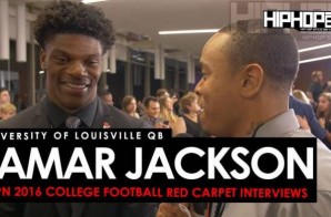 University of Louisville QB Lamar Jackson Talks the Citrus Bowl, the Upcoming Heisman Awards & More On The ESPN 2016 College Football Awards Red Carpet (Video)