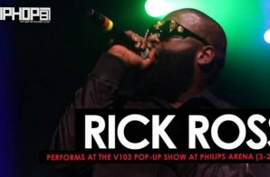 Rick Ross Performs at the V103 Pop-Up Show at Philips Arena (3-25-17) (Video)