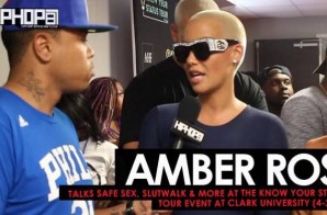Amber Rose Talks Safe Sex, Slutwalk & More at the Know Your Status Tour Event at Clark University (4-2-17)