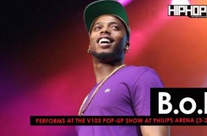 B.o.B Performs at the V103 Pop-Up Show at Philips Arena (3-25-17) (Video)