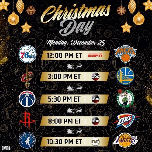 NBA-Christmas--500x500 Tis The Season: The NBA Has Released The 2017 Christmas Day Schedule  