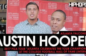 Atlanta Falcons (TE) Austin Hooper Talks Golf, Week 2 vs. the Packers, His Second Season With The Falcons & More at the 2017 PGA Tour “Atlanta Celebrates the TOUR Championship” at the College Football Hall of Fame