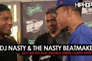 DJ Nasty & the Nasty Beatmakers Talk Co-Producing “Wild Thoughts”, Working with DJ Khaled, Miami Marlins star Giancarlo Stanton, Which Major Miami Sports Team Will Bring Miami A Championship Next & More on the 2017 BET Hip-Hop Awards Green Carpet (Video)