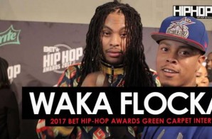Waka Flocka Talks Working with Omelly & Meek Mill, Cardi B, His New Record “Circles”, Flockaveli 2, Being a Hip-Hop Father/Husband and More on the 2017 BET Hip-Hop Awards Green Carpet (Video)