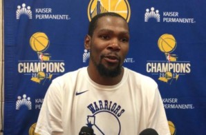 Kevin Durant Talks Giving His Jersey To Quavo, Steph Curry Ankle Injury, Facing The Atlanta Hawks & More (Video)