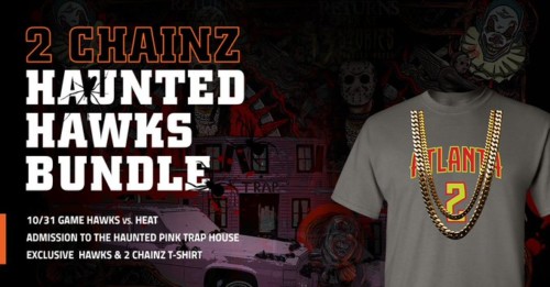 EHLSr-XYAIyIwA-500x261 Trick or Get Treated: The Atlanta Hawks Announce Collaboration With Grammy® Award-Winning Rapper For The "2 Chainz Haunted Hawks Bundle 