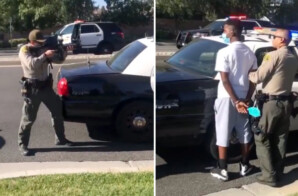 Sheriff’s deputies point firearms at Black youngsters who were casualties of a crime