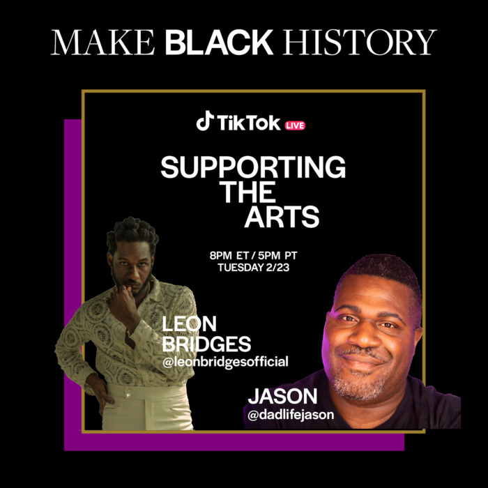 TikTok_BHM_LeonBridges-LivePackage_1080x1080 Leon Bridges Hosts TikTok LIVE to Raise Money the Alvin Ailey Foundation  