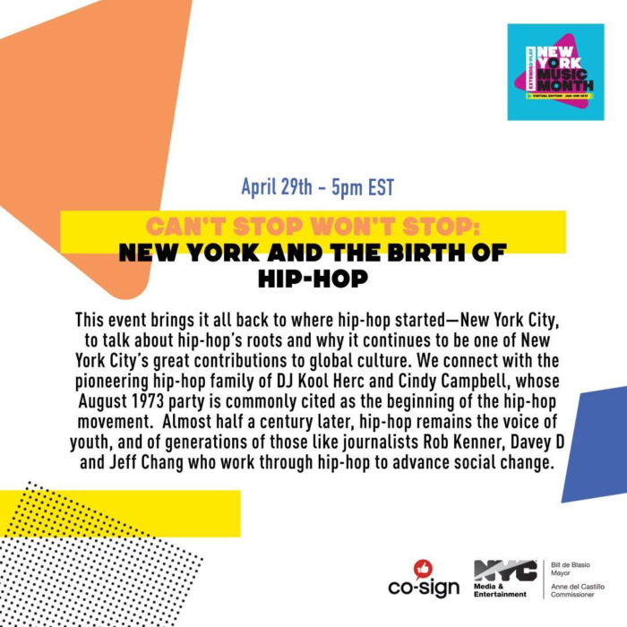 unnamed-1-1-1 DJ Kool Herc, Jeff Chang, Rob Kenner, & More On NY Music Month Hip-Hop Panel  