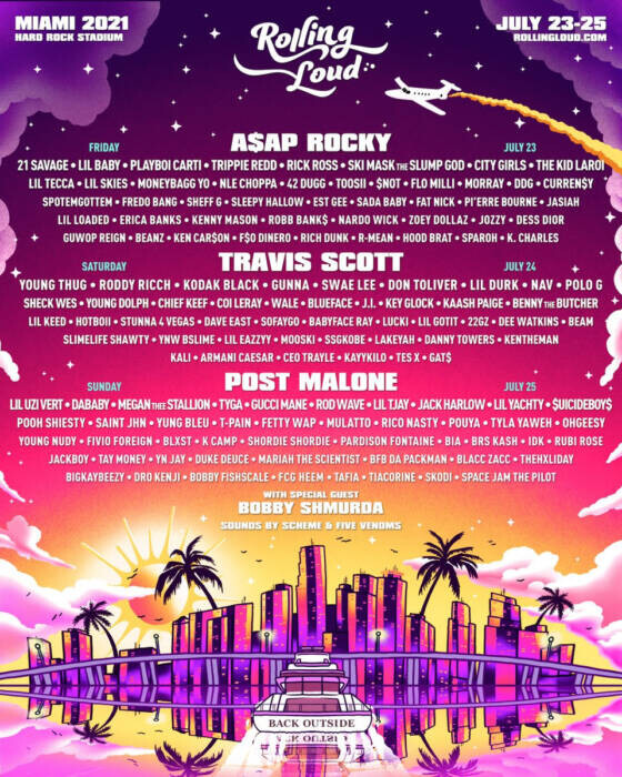 unnamed-21 Rolling Loud Recruits Travis, Post & Rocky to Headline Star-Studded Miami 2021 Lineup  