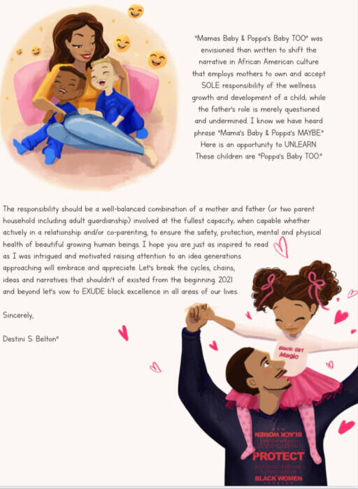 image1 Harlem Native Author Destini Belton To Release New Children's Book "Mama's Baby and Papa's Baby Too"  