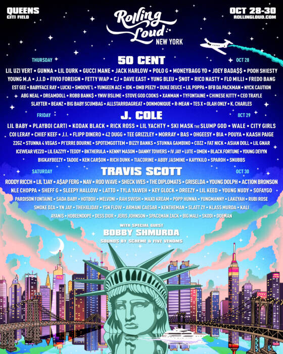 unnamed-15 Rolling Loud Announces Rolling Loud New York 2021, Returning to Citi Field October 28th-30th with Travis Scott, J. Cole, and 50 Cent to Headline  