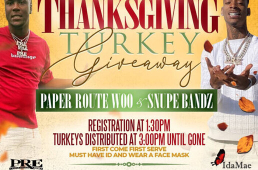 Young Dolph’s PRE artists hosting Thanksgiving turkey giveaway in his honor