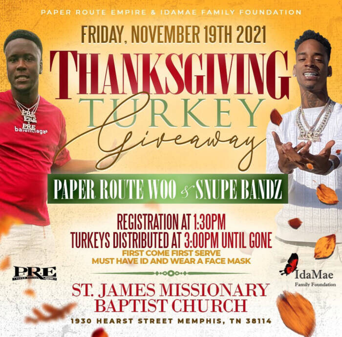 unnamed-2-8 Young Dolph's PRE artists hosting Thanksgiving turkey giveaway in his honor  