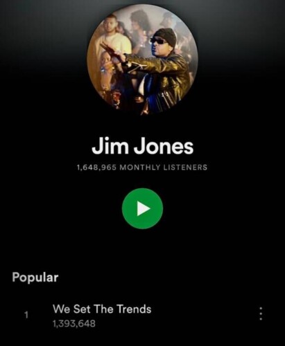 Jimmy-Sptoify-411x500 Jim Jones x Migos “WE SET THE TRENDS” Official Video Surpasses 1.7 Million Views in 24 Hours; Makes Hip Hop History 