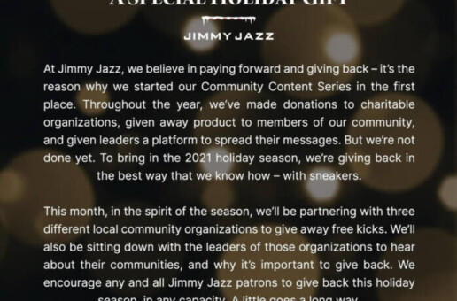 Jimmy Jazz Continues to give away FREE KICKS to FAMILIES IN NEED across NYC