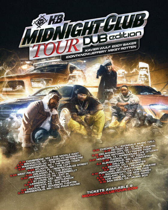 unnamed-41 Xavier Wulf Announces “Midnight Club Tour - Dub Edition,” Drops Visual for “Hoonigan” 