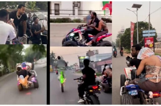 Meek Mill Joins Bike Parade in Ghana