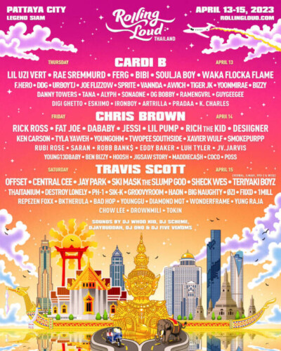 unnamed-66-400x500 Rolling Loud Thailand Recruits Cardi B and Travis Scott to Headline Star-Studded Lineup  