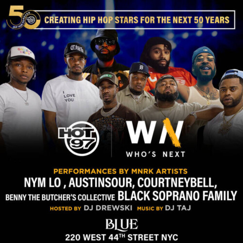 unnamed-500x500 MNRK MUSIC GROUP TEAMS UP WITH HOT 97 FOR THE “WHO’S NEXT” SHOWCASE! ! NYM LO | AUSTINSOUR | COURTNEYBELL | BLACK SOPRANO FAMILY  